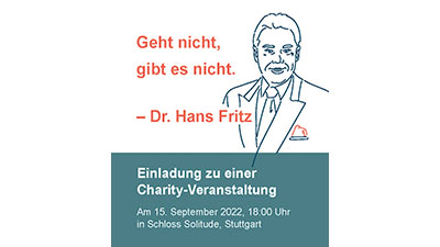 Charity Event Dr. Hans Fritz Foundation